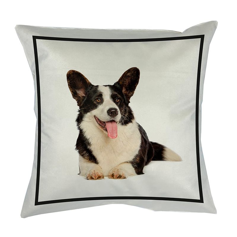 TUYO PRINT - Cojín Classic Corgi Negro - 45 x 45 - Tuyo Print
