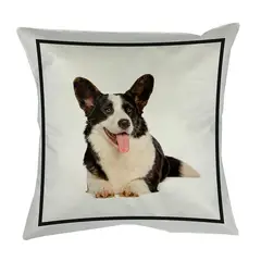 TUYO PRINT - Cojín Classic Corgi Negro - 45 x 45 -