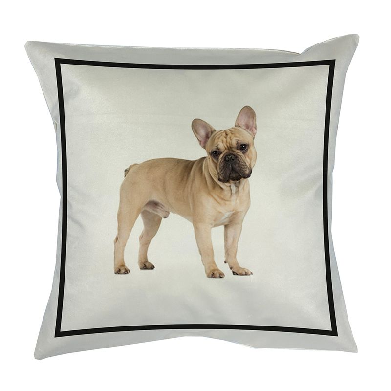 TUYO PRINT - Cojín Classic Bulldog Frances Beige 45x45 - Tuyo Print