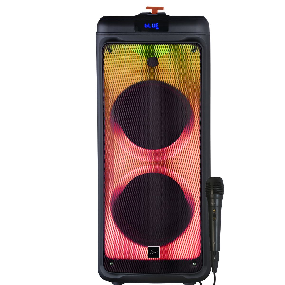 MICROLAB - Parlante Portátil Karaoke RGB + MIC MicroLab 9105 8000W PMPO