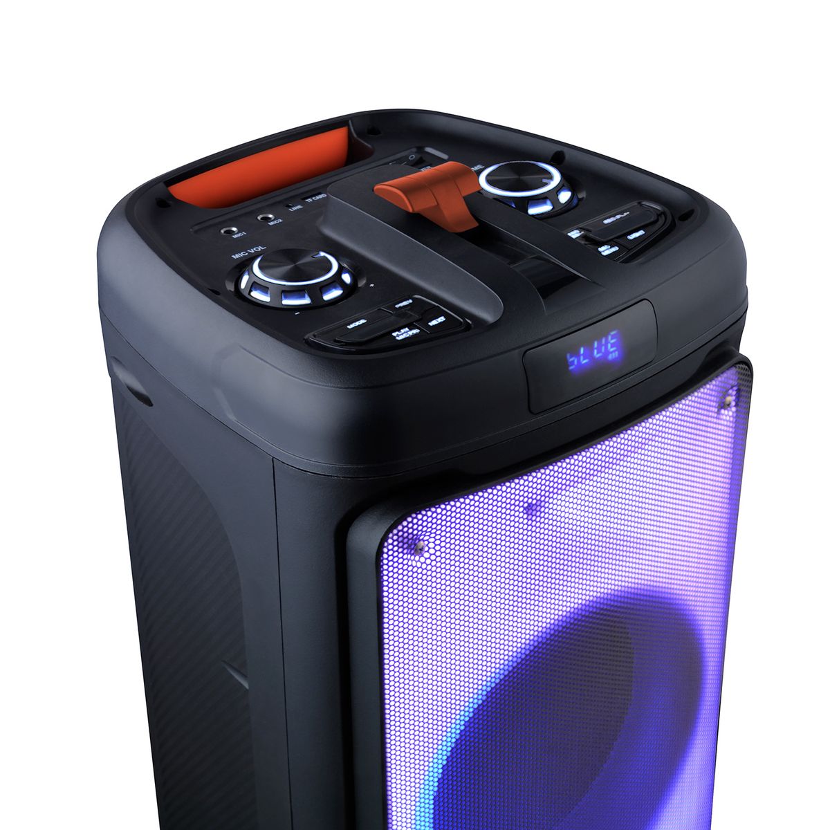 MICROLAB - Parlante Portátil Karaoke RGB + MIC MicroLab 9105 8000W PMPO