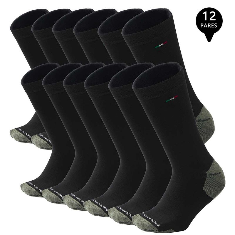 GIOVACCHINO - Pack de 12 Calcetines Vestir Bambú Cobre Hombre