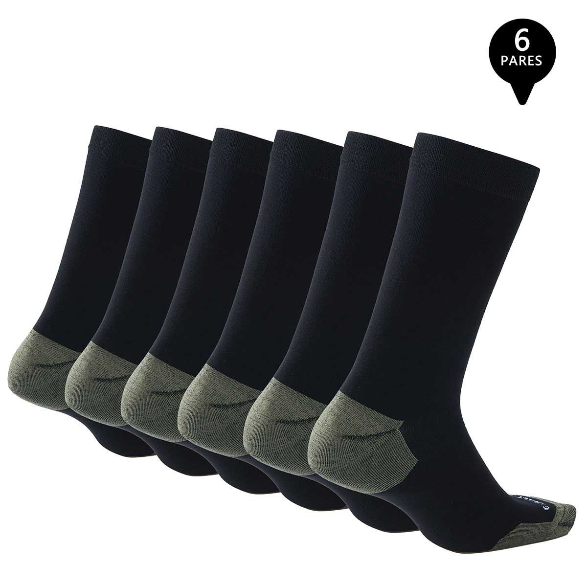 GIOVACCHINO - Pack de 6 Calcetines Vestir Bambú Cobre Hombre