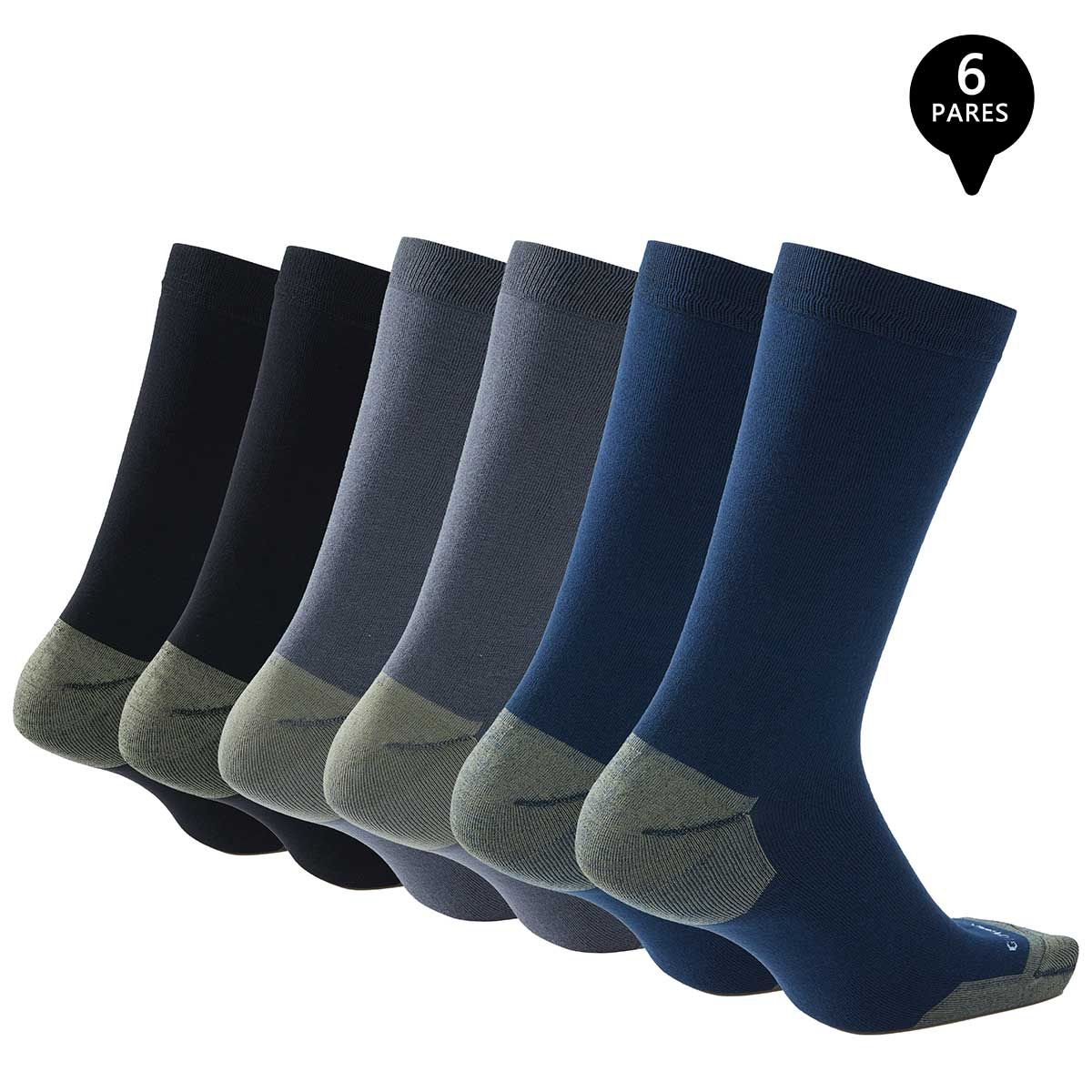 GIOVACCHINO - Pack de 6 Calcetines Vestir Bambú Cobre Hombre
