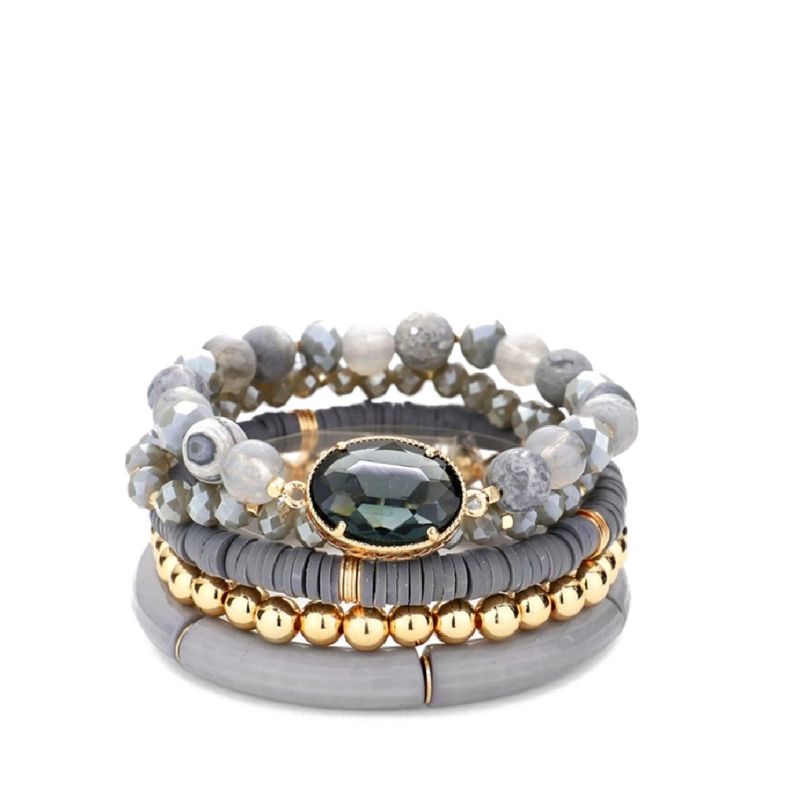 VANE COLLECTION - Pulsera mujer stretch 5 piezas set victoria