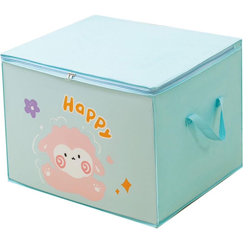 GENERICO - Bolsa De Almacenamiento Para Niños Organizador Ropa Juguetes Azul