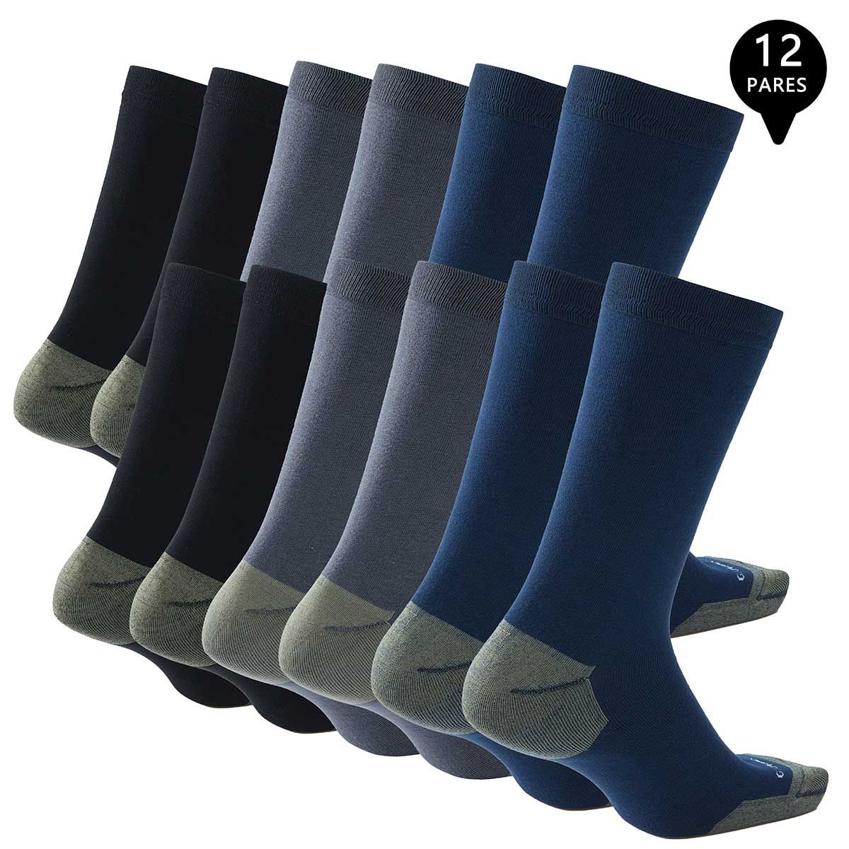 GIOVACCHINO - Pack de 12 Calcetines Vestir Bambú Cobre Hombre