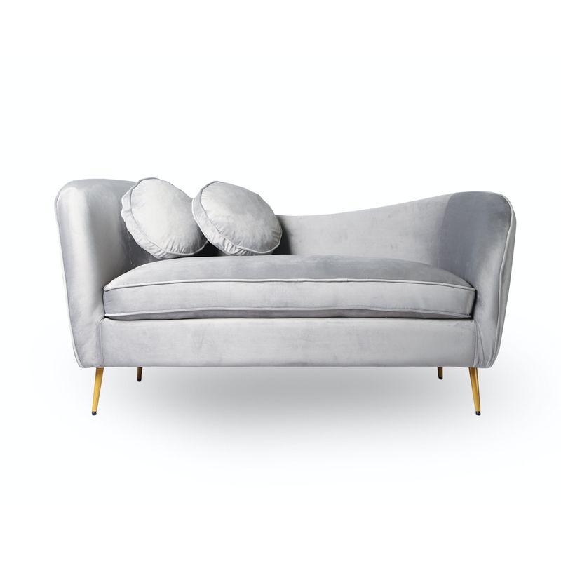 GENERICO - Sillon Retro 2 cuerpos Gris Claro