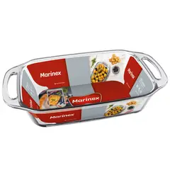 MARINEX - Asadera Rectangular Grande Con Asas 3,5 Litros Seletta