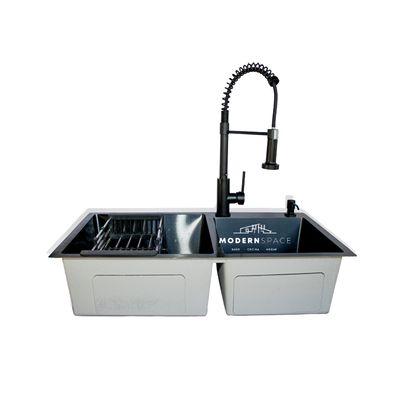 Imagen 2 del producto Lavaplatos 78x43cm Negro Accesorios Y Griferia Industrial