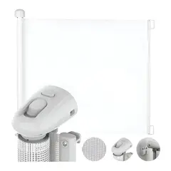 GLOWUP - Reja de Seguridad Retráctil Para Bebes hasta 140cmx85cm