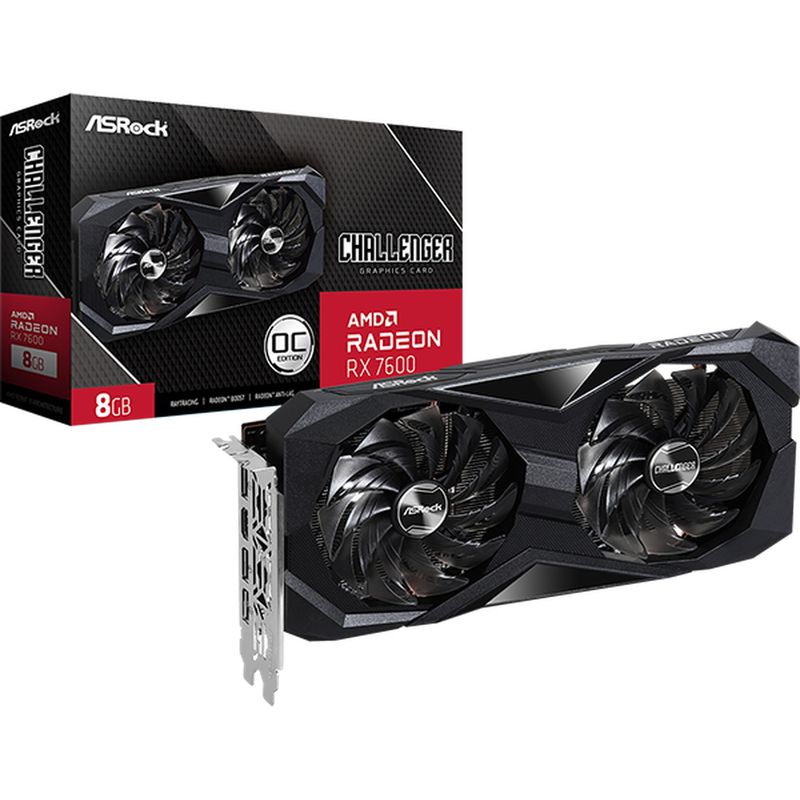 ASROCK - ASRock RADEON RX7600 CHALLENGER 8GB OC DDR6