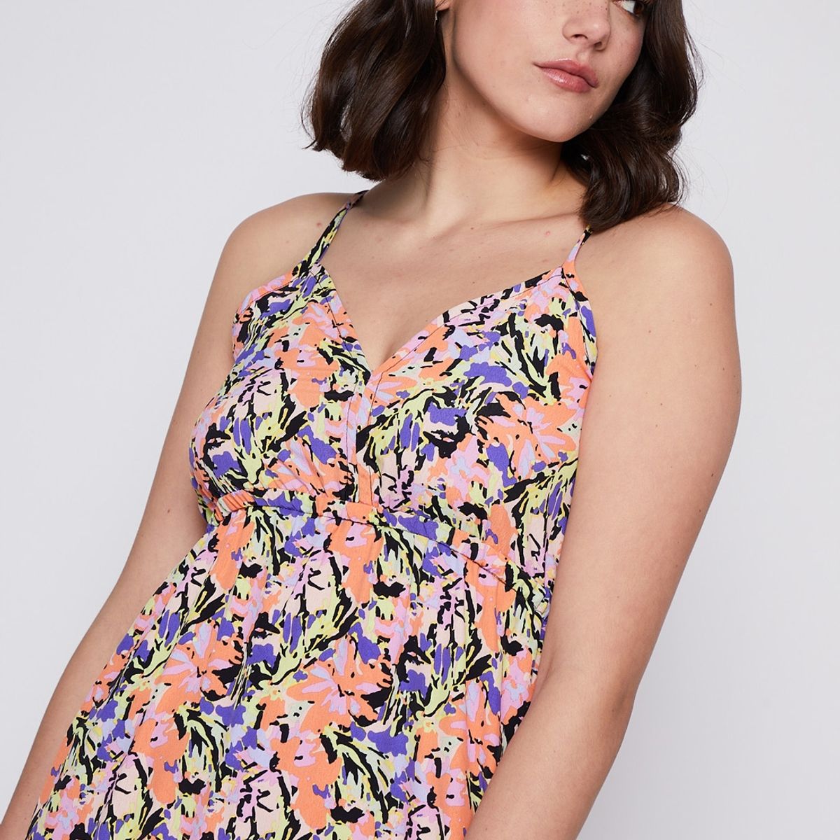 FAMILY SHOP - Vestido Mujer Pabilos Vuelos Coral Family Shop