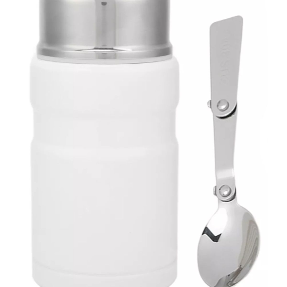 LAUNCH - Termo Lonchera portátil a prueba de fugas Metálico 500ml Blanco