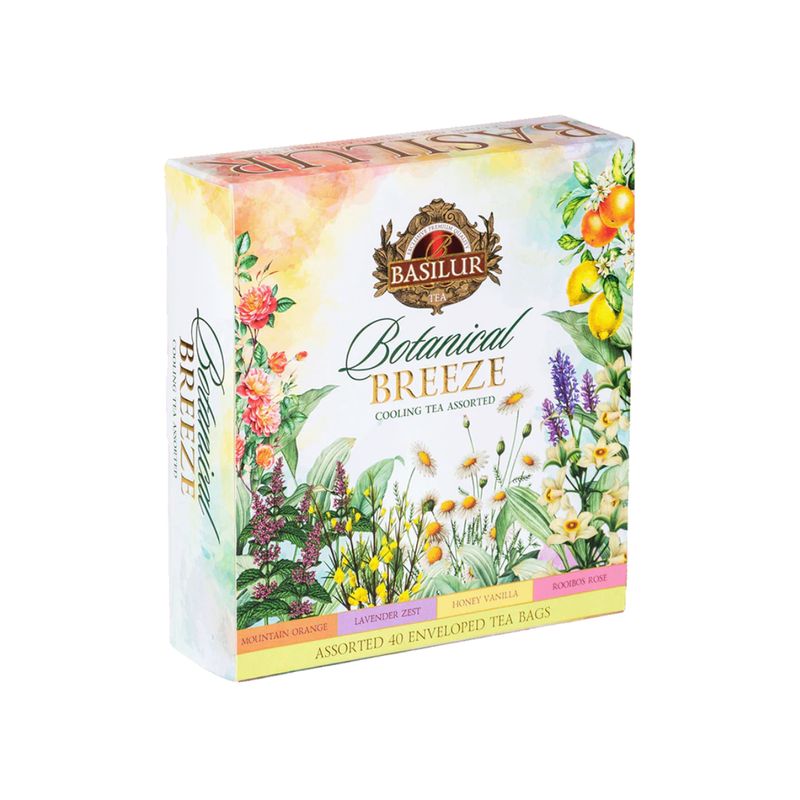 BASILUR - Te Negro Verde Surtido Basilur Botanical Breeze 40 bolsas BASILUR
