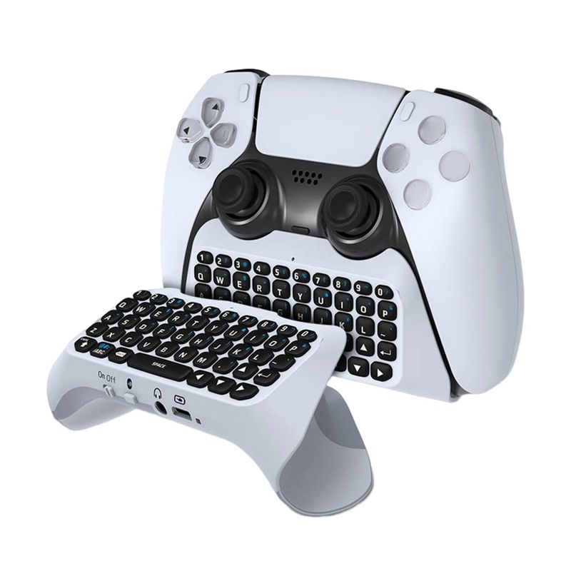 CORRERREY - Teclado inalámbrico para mando de PS5 teclado externo con Bluetooth
