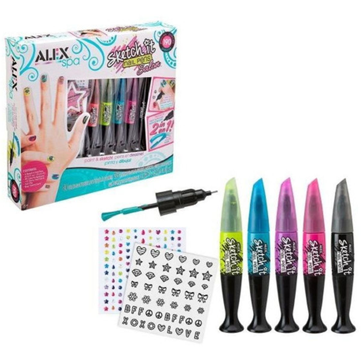 ALEX TOYS - Salón de Uñas y Lápices Alex – Decoración de Uñas
