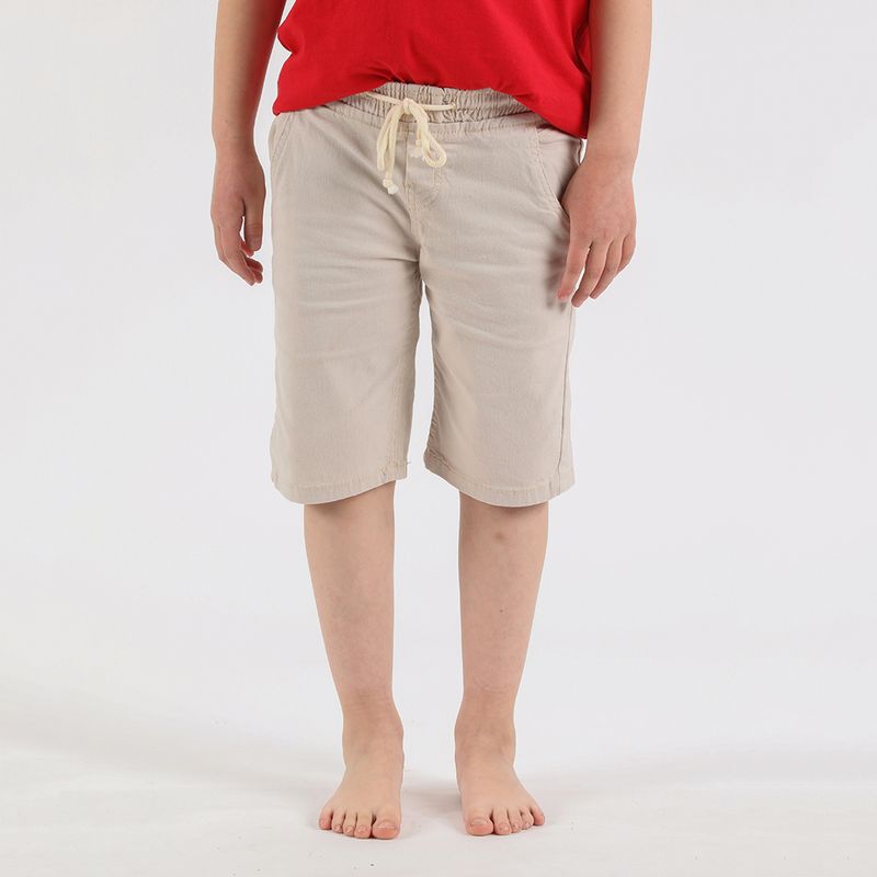 GANGSTER - Niño Short Canvas Frontcord Beige Gangster