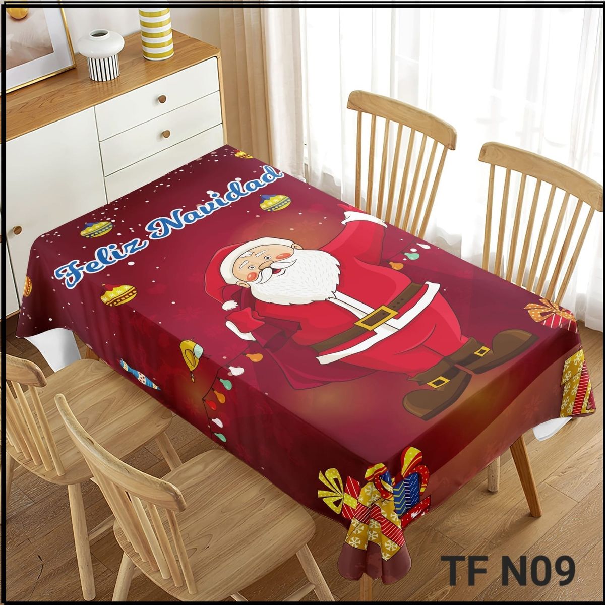 GENERICO - Mantel Rectangular Impermeable navideño 220x140cm