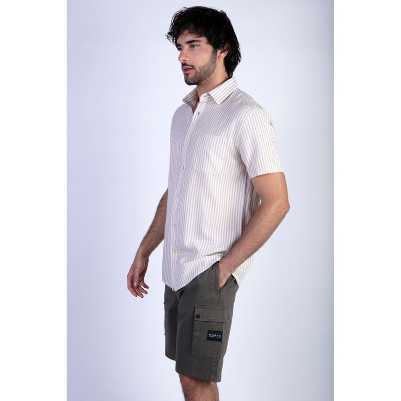 NIMTU - Camisa Maipo Beige Nimtu