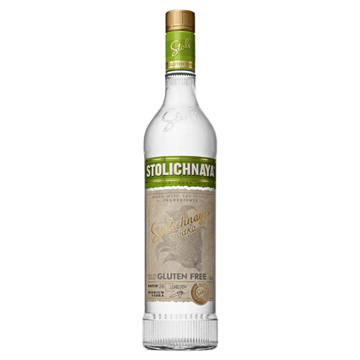 STOLICHNAYA - Vodka Stolichnaya Gluten Free 40° 750Cc
