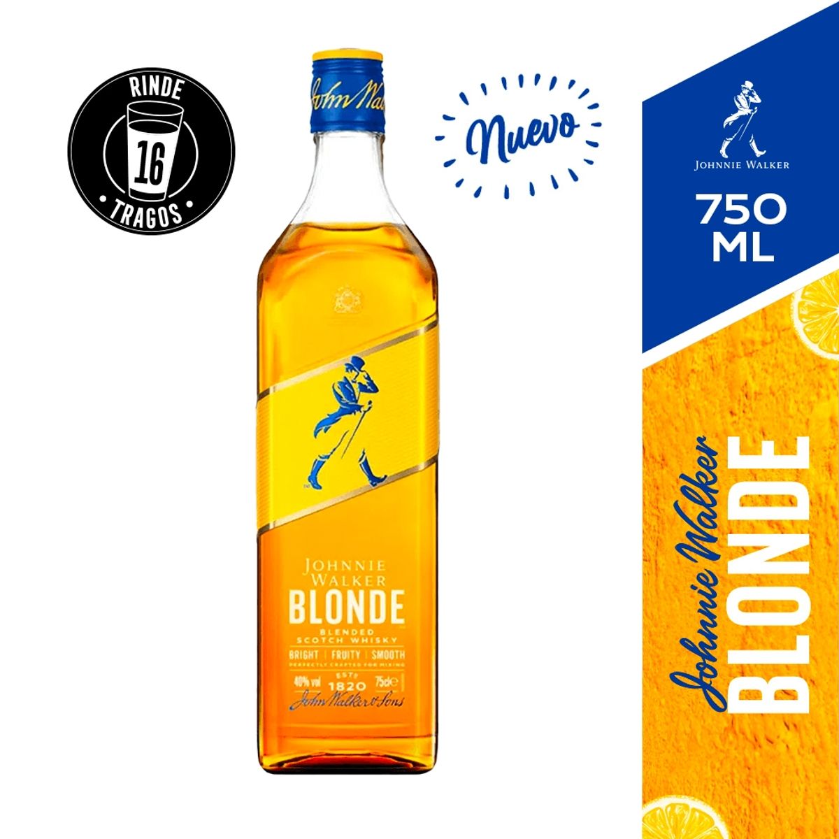 JOHNNIE WALKER - Whisky Johnnie Walker Blonde 40° 750Cc