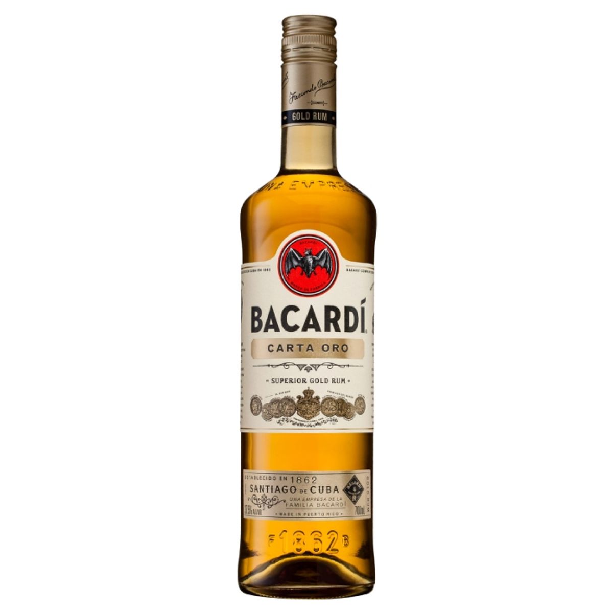 BACARDI - Ron Bacardi Carta Oro 38° 750Cc