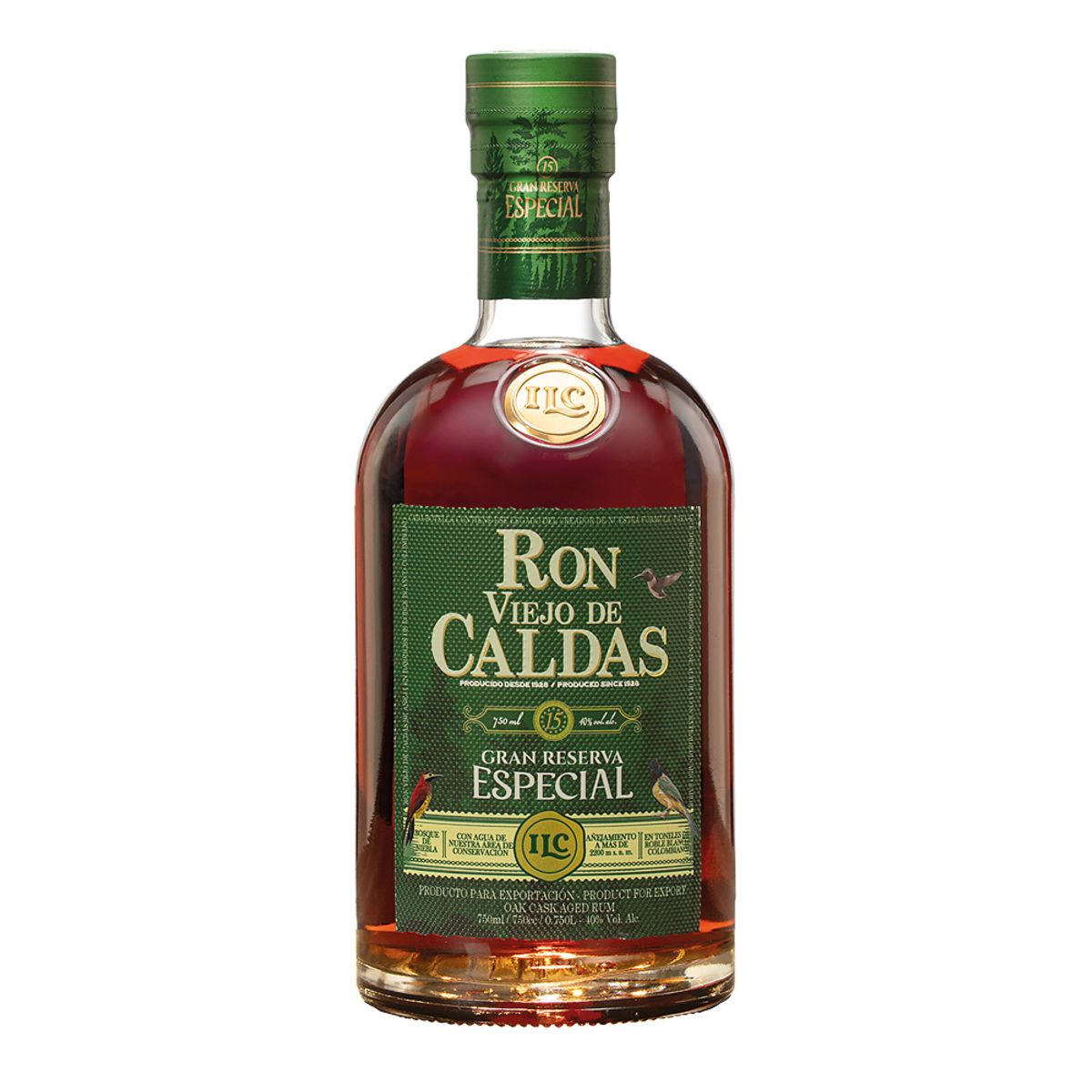 VIEJO DE CALDAS - Ron Viejo De Caldas 15 Años 40° 700Cc