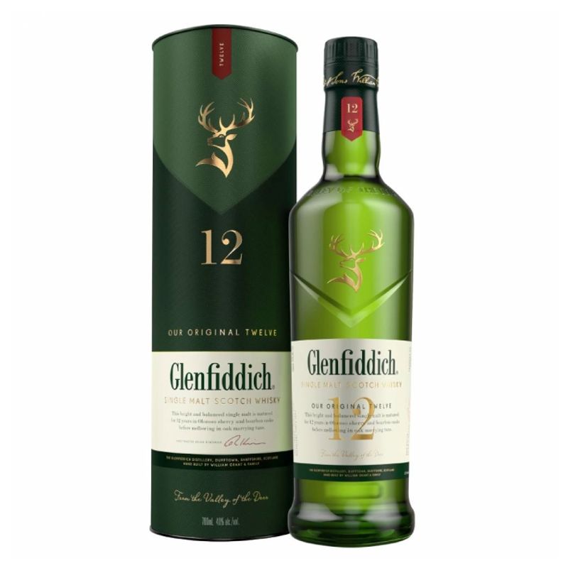 GLENFIDDICH - Whisky Glenfiddich 12 Años Single Malt 43° 750Cc