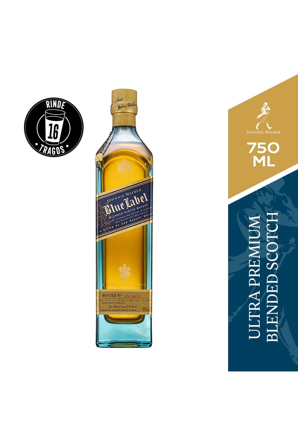 JOHNNIE WALKER Whisky Johnnie Walker Blue Label 40° 750Cc