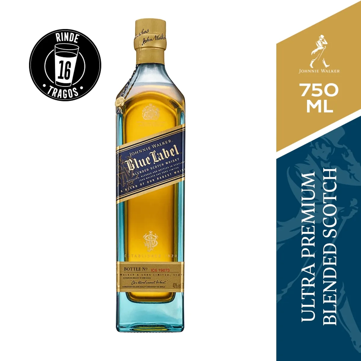 JOHNNIE WALKER - Whisky Johnnie Walker Blue Label 40° 750Cc