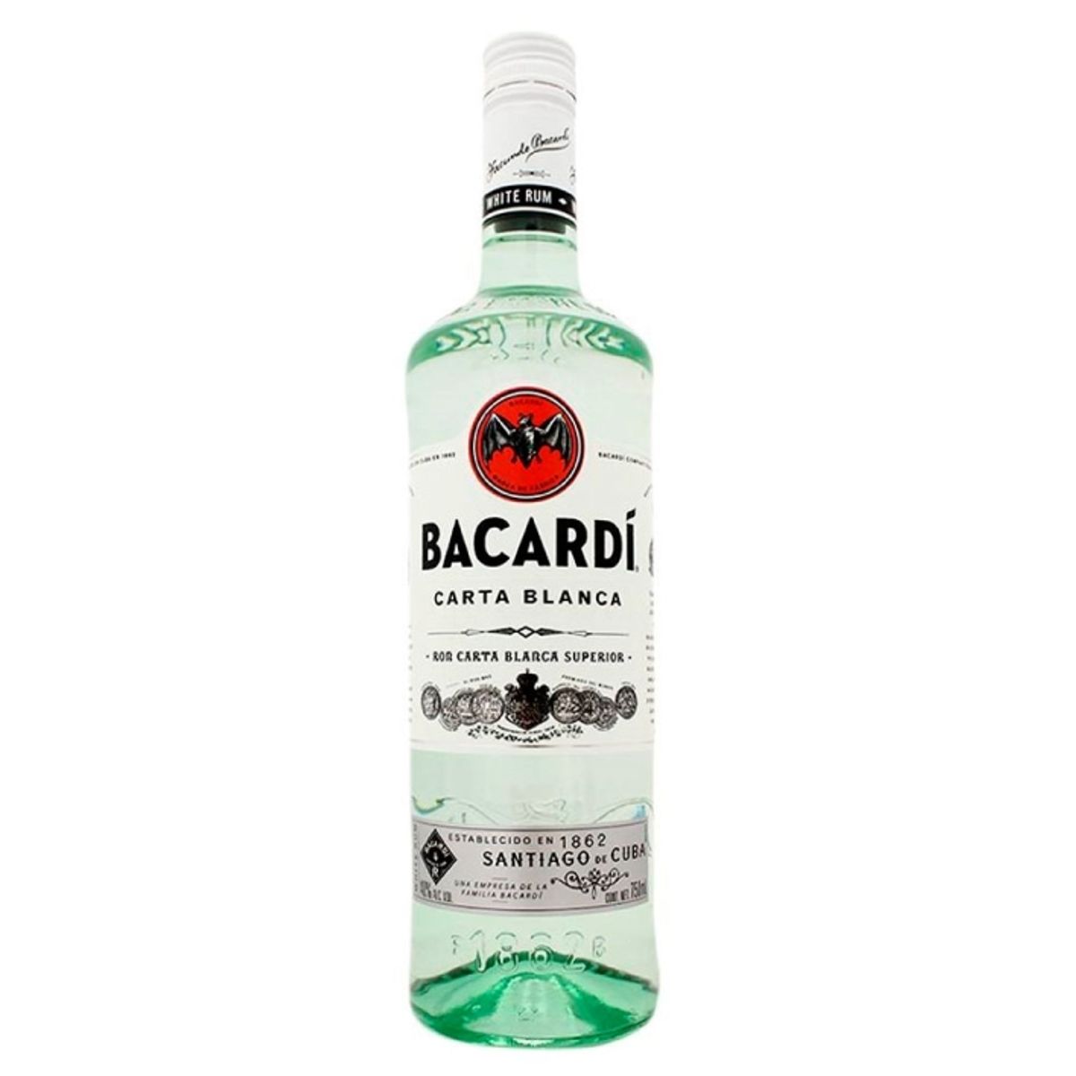 BACARDI - Ron Bacardi Blanco 35° 750Cc