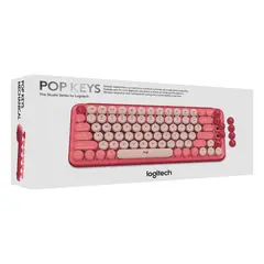 LOGITECH - 920-010715 TECLADO POP KEYS ROJO - Negro