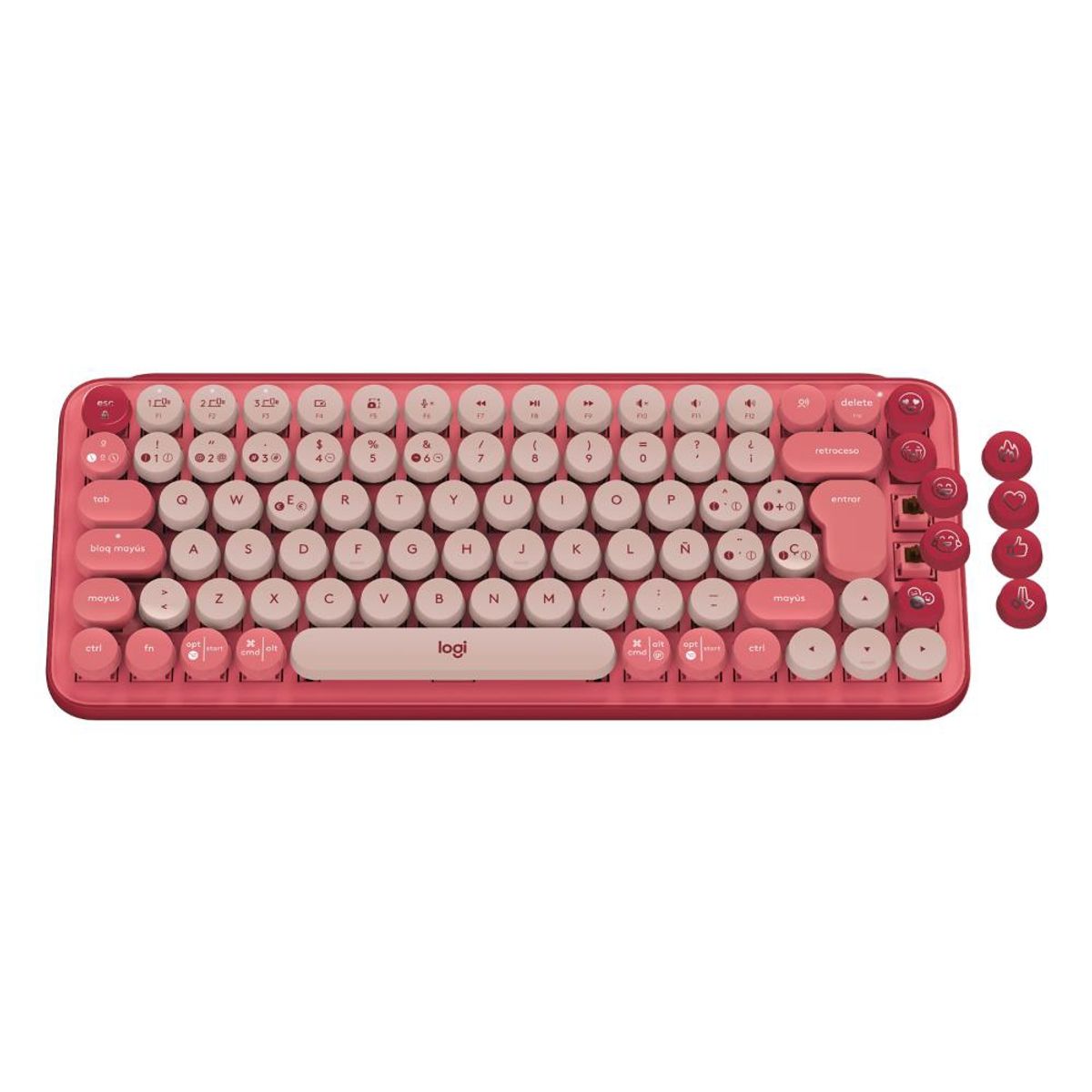LOGITECH - 920-010715 TECLADO POP KEYS ROJO