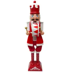 ARTIHOGAR - Cascanueces Musical Gigante Soldado 115 Cm Luces y Movimiento