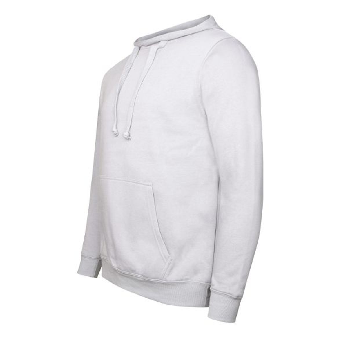 LUNA - Poleron Canguro French Terry Blanco Hombre