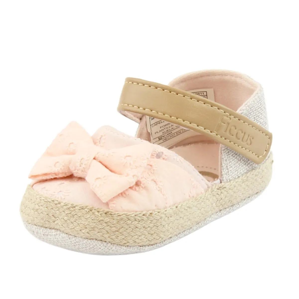 FICCUS - Zapato Bebé Niña NewBorn Rosa