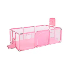 MUNDO ONLINE - Corral Seguridad Bebes 180 Cm. con Aro Rosado pastel