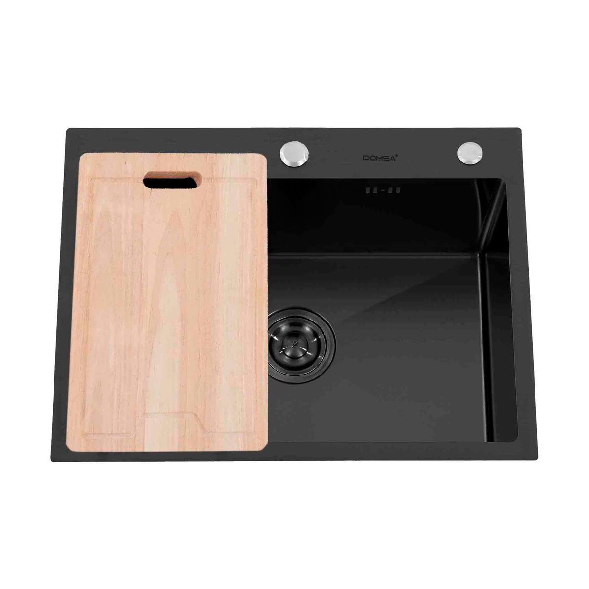 DOMSA - Lavaplatos Deluxe Domsa MDS6046-Black Sobre Cubierta / 60x46x21cm