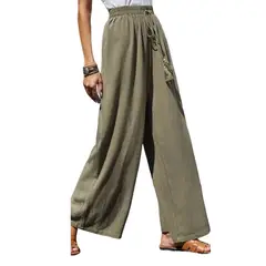 AGW - Pack 3 Pantalones Mujer Lino Colores Surtidos