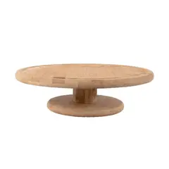 OU - Porta Torta 27,5 cm Con Pedestal Bambú (Sin Tapa)