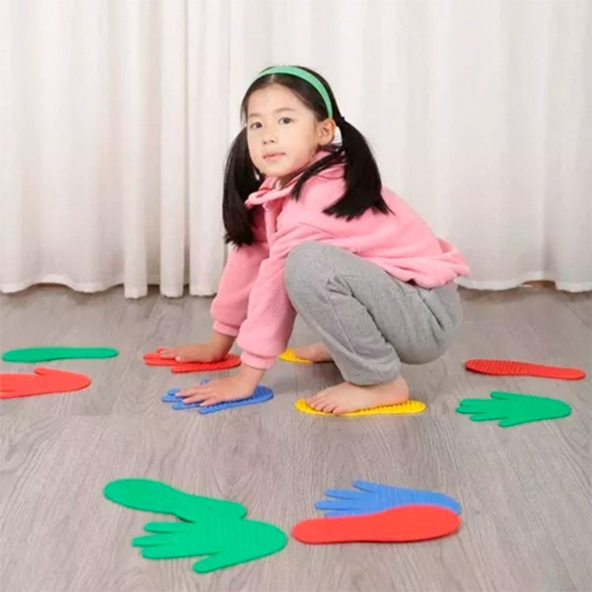 GENERICO - Set de 4 Pares de Huellas Manos y Pies - Total 16 unidades