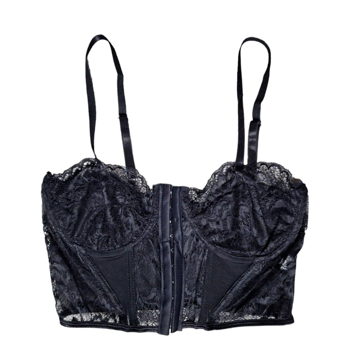 GARSIL - Peto Top Para Mujer Con Tirante Y Encaje - Broches Delantero - Crops