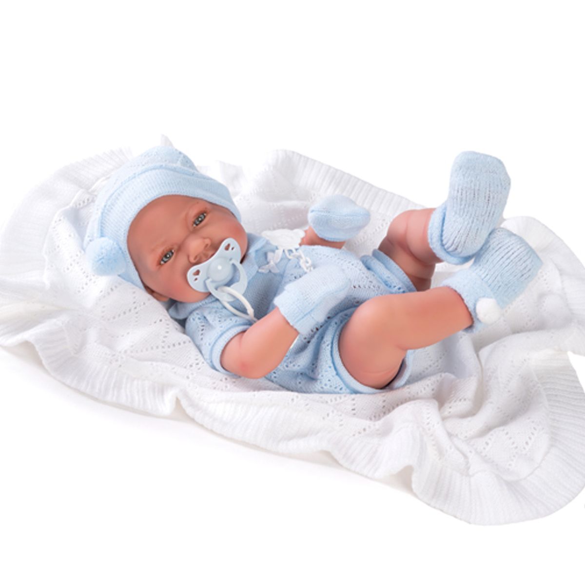 ANTONIO JUAN - Recién Nacido con Manta Tejida Antonio Juan