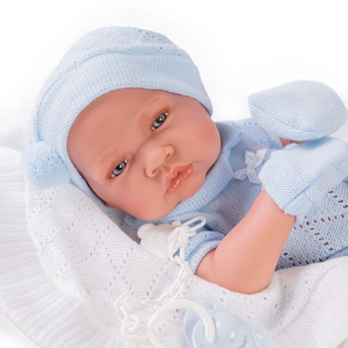 ANTONIO JUAN - Recién Nacido con Manta Tejida Antonio Juan