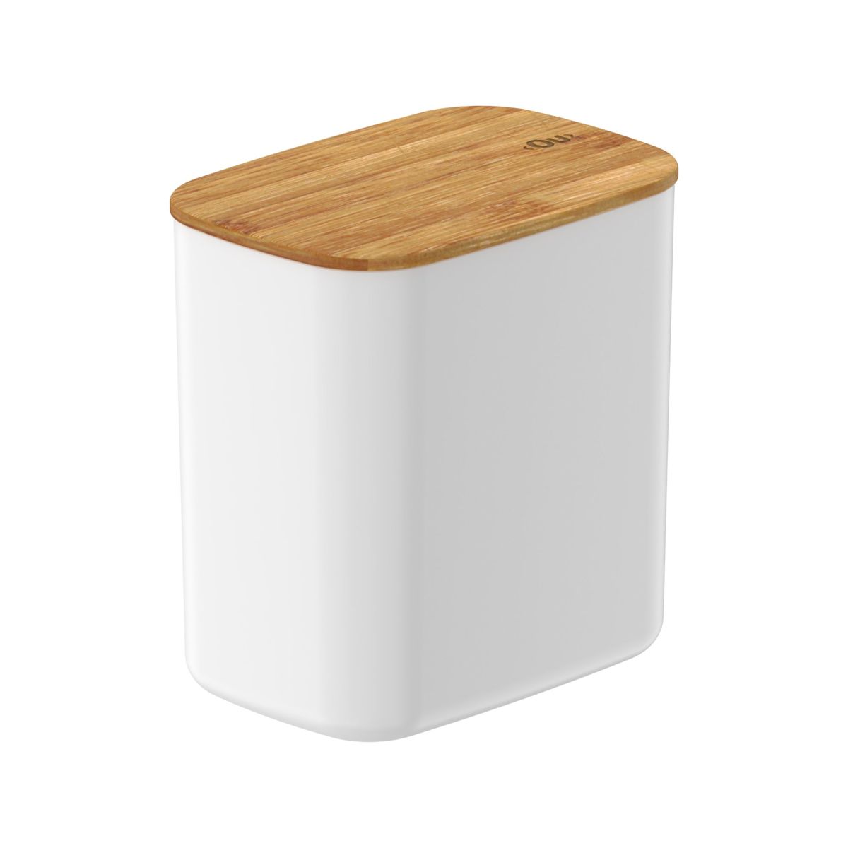 OU - Contenedor Hermético Rectangular con Tapa de Bambú Keep 1,5 lt Blanco Ou OU