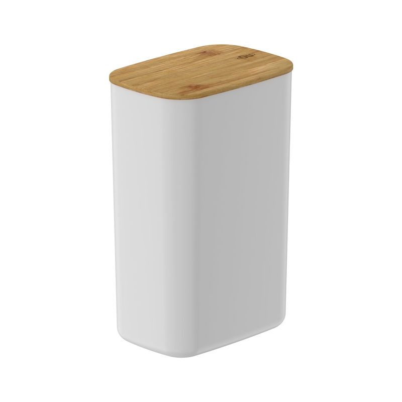 OU - Contenedor Hermético Rectangular con Tapa de Bambú Keep 2,3 lt Blanco Ou OU