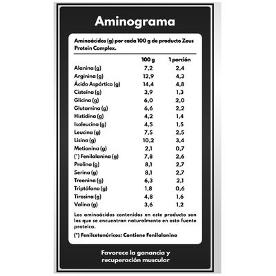 Imagen 2 del producto Proteina Zeus Complex 1kg Cookies / Creatina 300g/ Minibottle