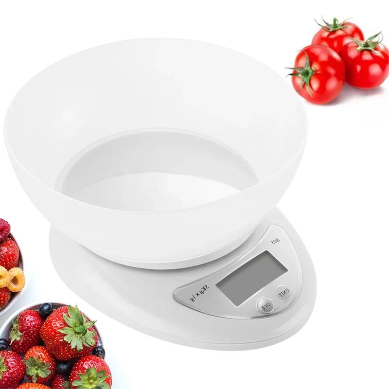 GENERICO - Pesa Digital Cocina Gramos Desde 1g A 5kl Balanza Con Bowl
