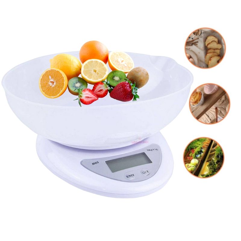 GENERICO - Balanza Pesa Digital De Cocina Hasta 1g-5kg